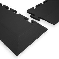 Ecotile 500/7 Interlocking PVC Flooring Tile Corner Ramp