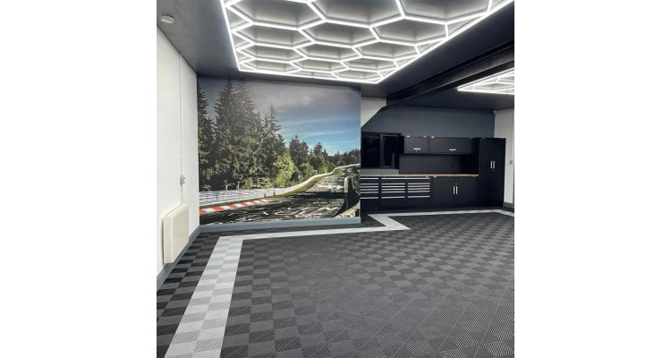 Modular Rib Floor Tile - 400mm x 400mm x 18mm