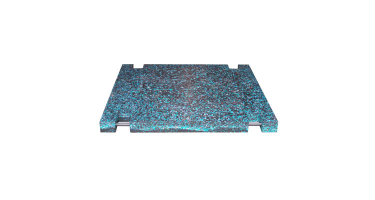 Premium Outrigger Pad (Steel Bar Handles) - 3000mm x 2000mm x 100mm - 584Kg