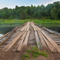 Hardwood Timber Bog Mats - Heavy Duty - 5m x 1m x 100mm - 525kg