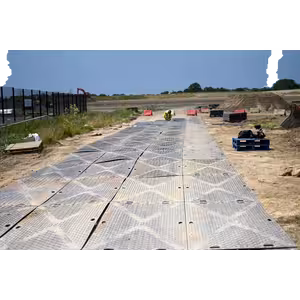 E-Mat heavy duty access mat - Site installation
