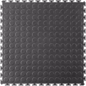 EcoTile 500/7 Interlocking Floor Tile - Industrial flooring raised disk graphite