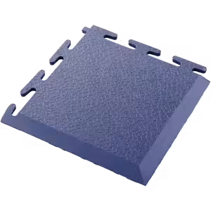 EcoTile 500/7 Interlocking PVC Flooring Tile - Corner blue