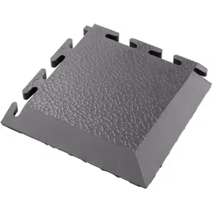 EcoTile 500/7 Interlocking PVC Flooring Tile - Corner grey