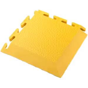 EcoTile 500/7 Interlocking PVC Flooring Tile - Corner yellow