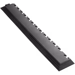 Ecotile 500/7 Interlocking PVC Flooring Tile - Ramp black