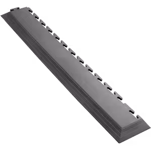 Ecotile 500/7 Interlocking PVC Flooring Tile - Ramp graphite