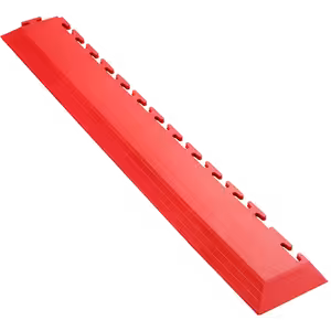 Ecotile 500/7 Interlocking PVC Flooring Tile - Ramp red