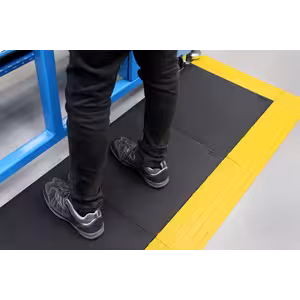 Fatigue-Lock - Premium interlocking tile black industrial workshop