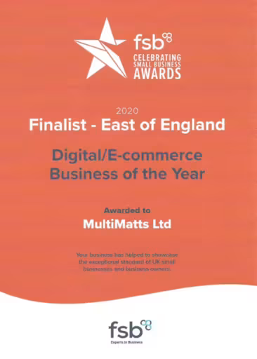 Proud to be finalists for the FSB Awards!