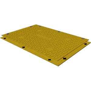 K-Mat Overlap Heavy Duty Roadway Panels - Yellow