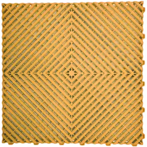 Modular Rib Floor Tiles - Interlocking anti-slip gold