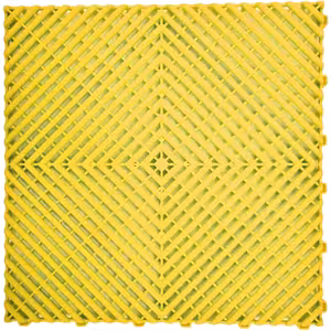 Modular Rib Floor Tiles - Interlocking anti-slip yellow
