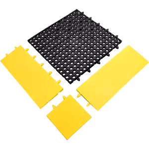 Tough Deck Tile - Drainable workplace tiles black accessories
