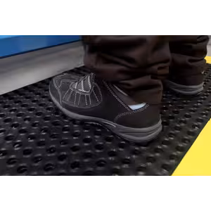 Tough Deck Tile - Drainable workplace tiles black industrial