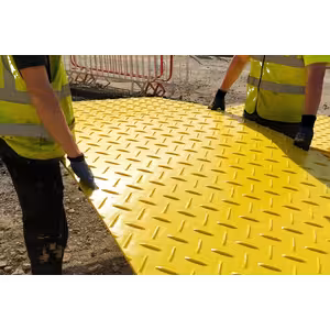 Vis-Trak Hi-Vis Heavy Duty Access Mat - Temporary access ground protection installation